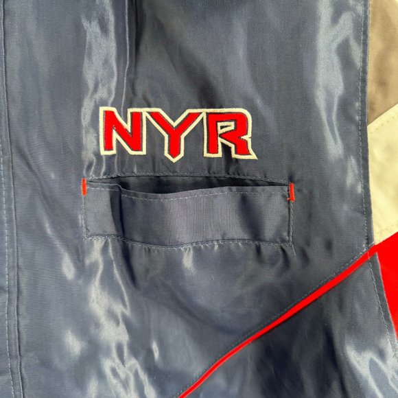 VTG Reebok NHL New York Rangers Embroidered Park Jacket Youth Size XL 18-20 Blue - Picture 7 of 16